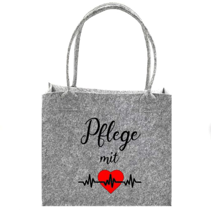 Filztasche "Pflege"