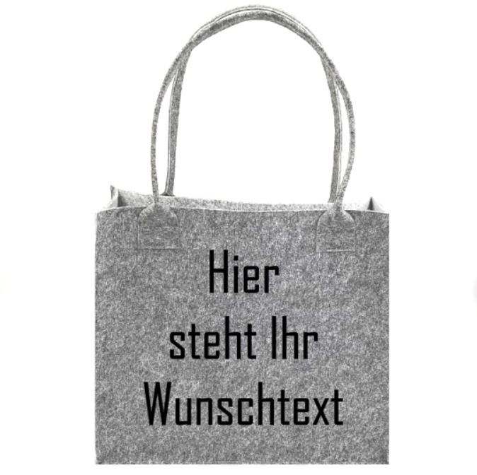 Filztasche "Wunschtext"