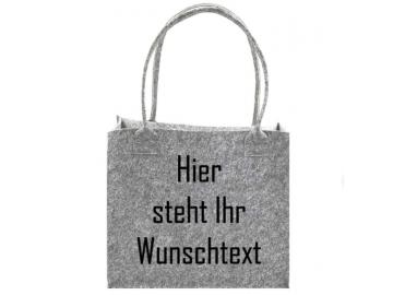 Filztasche "Wunschtext"