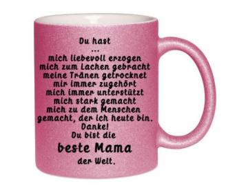 Glitzertasse Muttertag